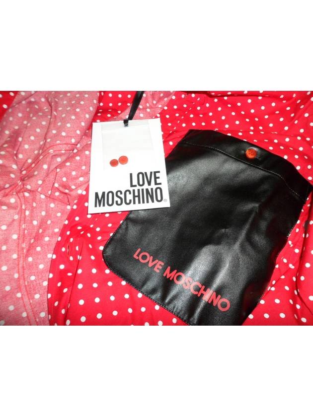 love-red contrast pocket pindot shirt - MOSCHINO - BALAAN 3