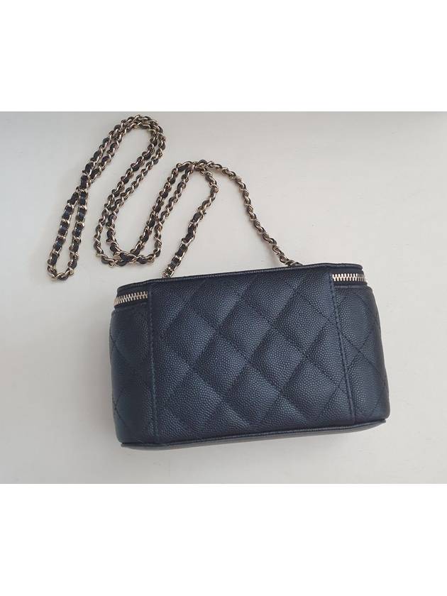 Classic Vanity Grained Calfskin Small Cross Bag Black - CHANEL - BALAAN 4