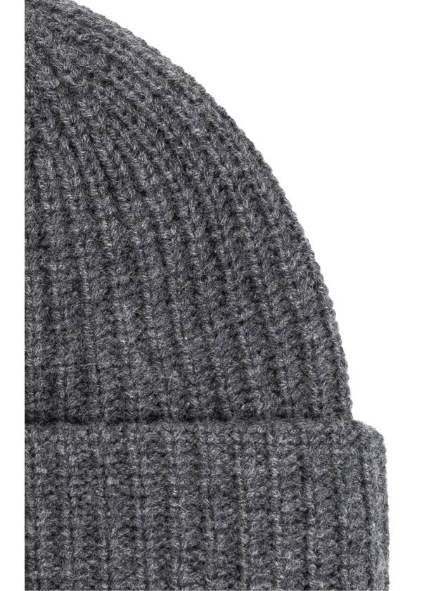 Yves Salomon Wool Hat, Women's, Grey - YVES SALOMON - BALAAN 4