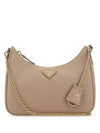 Re-Edition 2005 Saffiano Leather Cross Bag Cameo Beige - PRADA - BALAAN 1