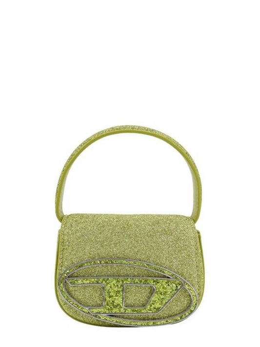 1DR XS Glitter Fabric Shoulder Bag Green - DIESEL - BALAAN 1