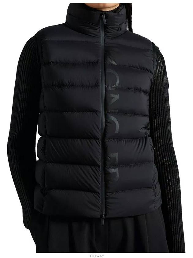 Cenis Logo Padding Vest Black - MONCLER - BALAAN 3