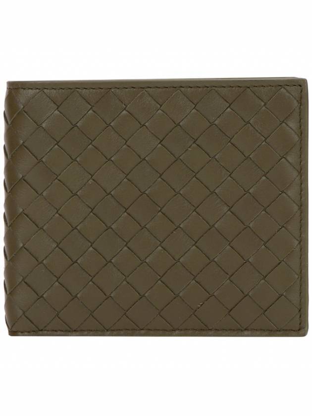 Intrecciato Half Wallet Khaki - BOTTEGA VENETA - BALAAN 1