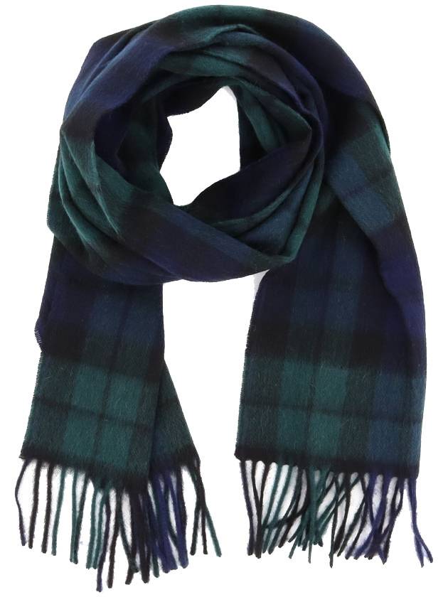 New Check Tartan Muffler Green Black - BARBOUR - BALAAN 1