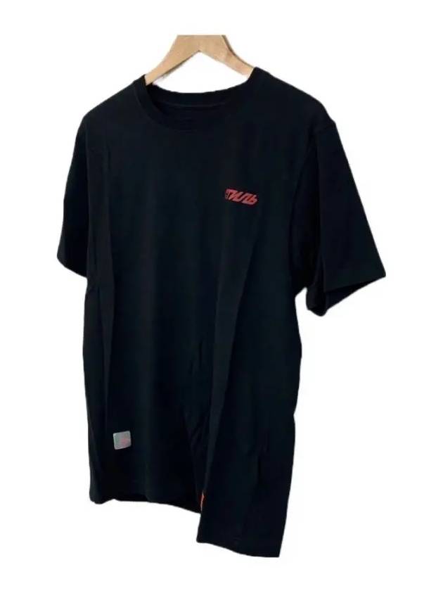Cotton Short Sleeve T-Shirt Black - HERON PRESTON - BALAAN 3