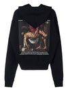 Men's Caravaggio Print Hoodie Black - OFF WHITE - BALAAN 4