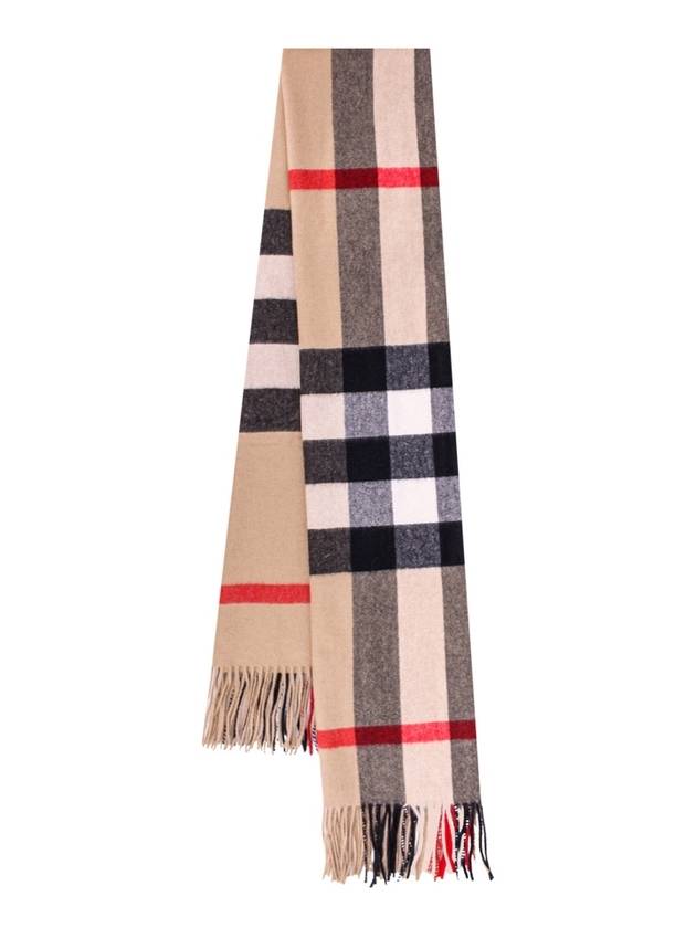 Wide Classic Check Cashmere Scarf Archive Beige - BURBERRY - BALAAN 2