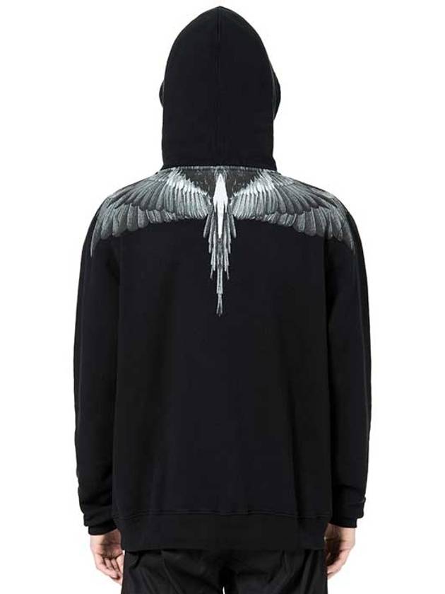 Camo Wings Hoodie Black - MARCELO BURLON - BALAAN 4