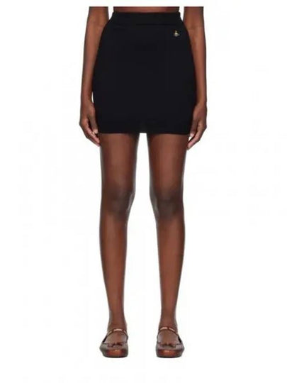 Logo Bea Mini H Line Skirt Black - VIVIENNE WESTWOOD - BALAAN 2