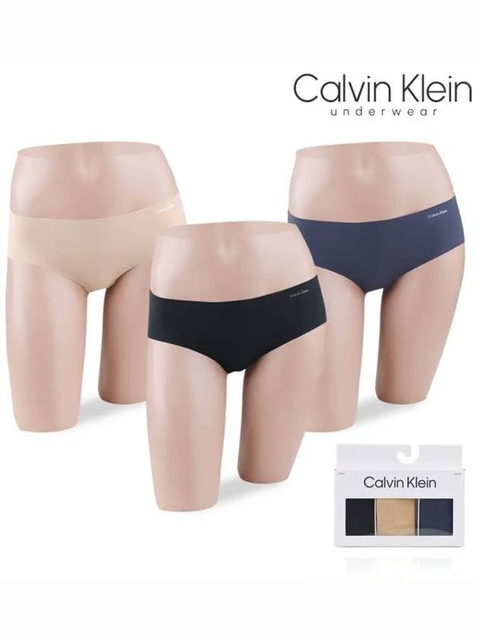 Underwear women's underwear noline hipster triangle panties QD3559 blackbearnavy 3piece set - CALVIN KLEIN - BALAAN 2