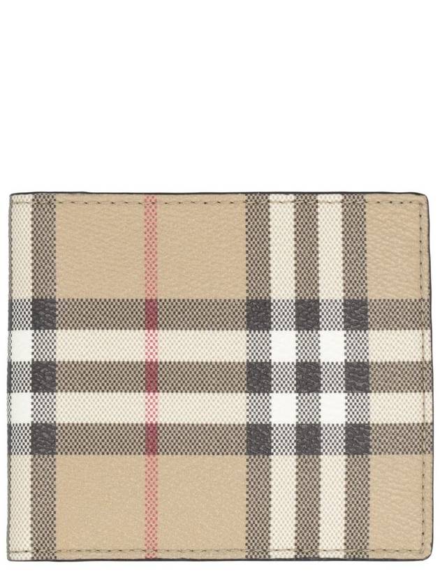 Check Half Wallet Beige - BURBERRY - BALAAN 2