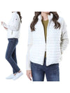 Women s Padded Wool Cardigan White - MONCLER - BALAAN 2