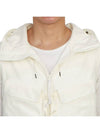 Shell R Mix Goggle Hooded Padded Vest White - CP COMPANY - BALAAN 9