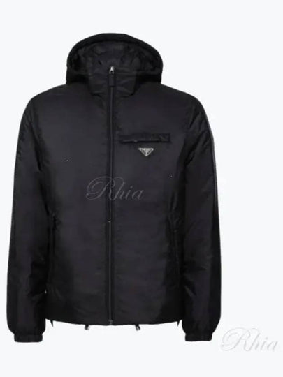 Re-Nylon Padded Jacket Black - PRADA - BALAAN 2