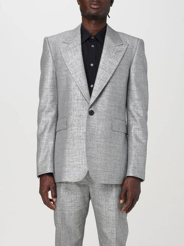 Blazer a monopetto metallic Alexander McQueen - ALEXANDER MCQUEEN - BALAAN 1