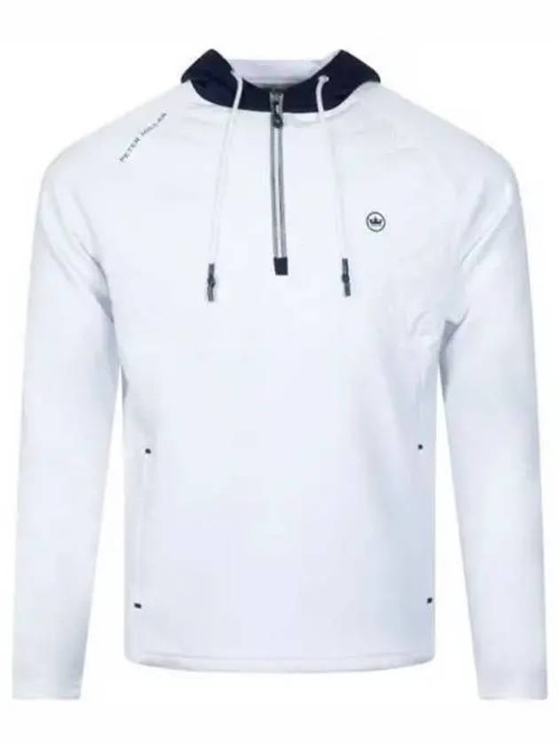 Hyperlight Weld Hybrid Half Zip Hoodie MS23EZ53 WHT Hyper Weld Hybrid Half Zip Hoodie 933496 - PETER MILLAR - BALAAN 1