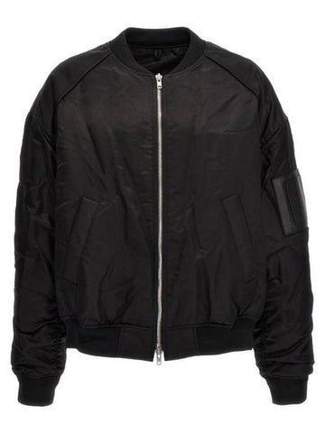 Jersey Detachable Hooded Bomber Jacket Black - JUUN.J - BALAAN 1