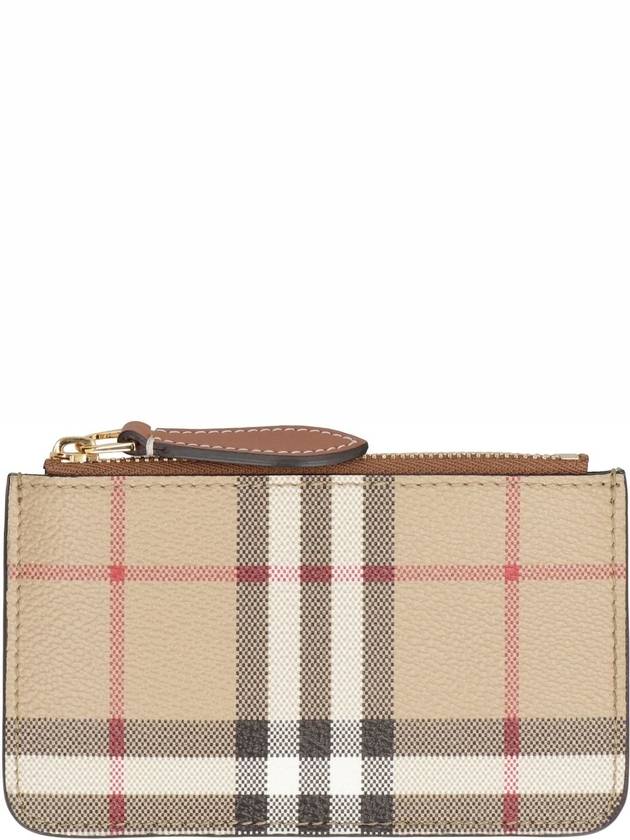 Check Strap Card Wallet Archive Beige - BURBERRY - BALAAN 3