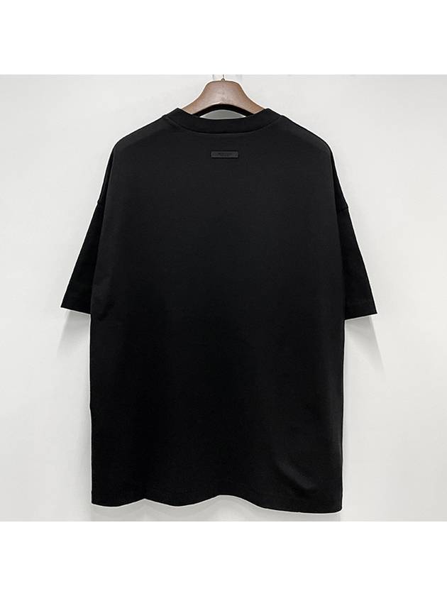 Logo Crew Neck Short Sleeve T Shirt Black 125BT244190F - FEAR OF GOD ESSENTIALS - BALAAN 3