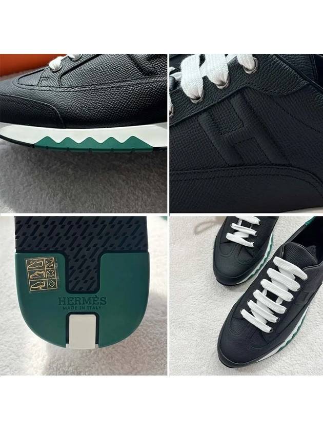 Trail Low Top Sneakers Black - HERMES - BALAAN 5