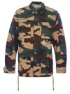 Camo field jacket OMEL003E18026010 - OFF WHITE - BALAAN 5