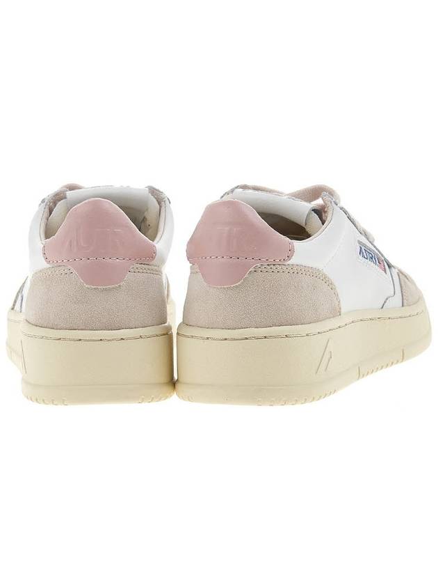 Medalist Leather Suede Low Top Sneakers White Pink - AUTRY - BALAAN 5