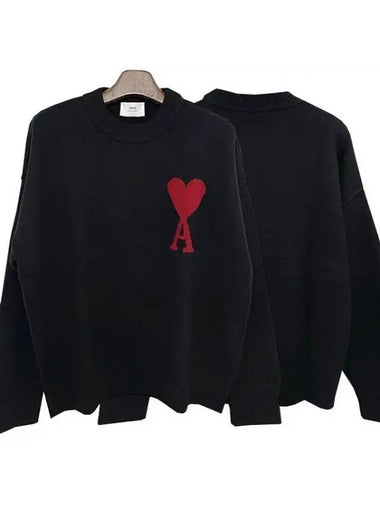 heart logo merino wool knit 36705583 271869 1095230 - AMI - BALAAN 1