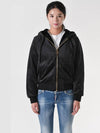 Monogram Parsons Bunny Hooded Zip-Up Black - MOOSE KNUCKLES - BALAAN 2