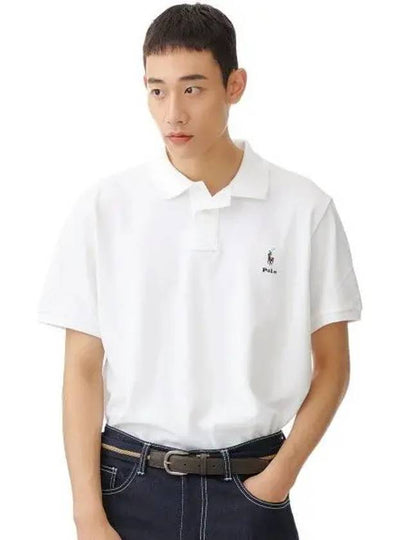 White Collection Custom Slim Fit Short Sleeve Polo Shirt - POLO RALPH LAUREN - BALAAN 2