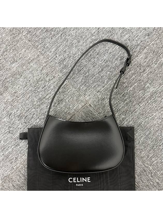 Medium Tilly Shiny Calfskin Cross Bag Black - CELINE - BALAAN 4