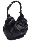 Nylon Hobo Shoulder Bag Black - MARNI - BALAAN 4