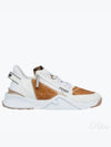 Flow Leather Low Top Sneakers White - FENDI - BALAAN 2