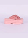 GG Platform Padded Nylon Slide Sandals Light Pink - GUCCI - BALAAN 3