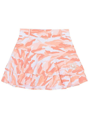 C23MSK003W Camo Double Skirt Peach - CHUCUCHU - BALAAN 1