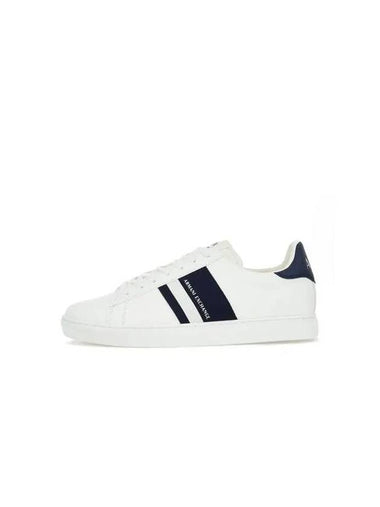 Men s Line Webbing Patch Sneakers Off White - ARMANI EXCHANGE - BALAAN 1