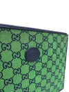 Women s 657581 Green GG Supreme Canvas Clutch Bag Strap - GUCCI - BALAAN 5