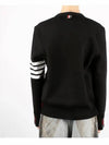 Milano Stitch 4-Bar Cardigan Black - THOM BROWNE - BALAAN 5