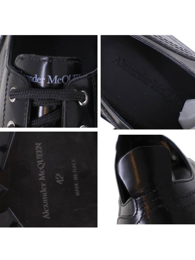 Men's Lace-Up Chunky Sole Derby Black - ALEXANDER MCQUEEN - BALAAN.