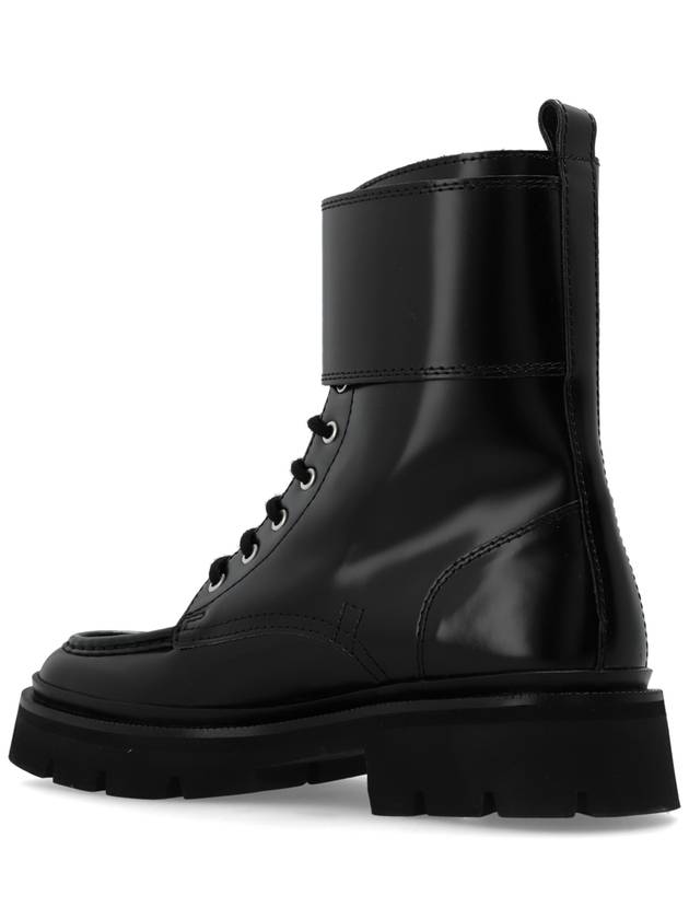 Ami Alexandre Mattiussi Leather Ankle Boots, Men's, Black - AMI - BALAAN 5