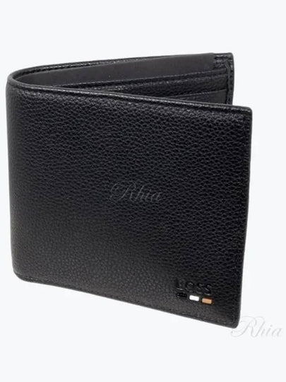 Logo 2-Fold Half Wallet Black - HUGO BOSS - BALAAN 2