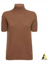 Paola High Neck Wool Knit Top Camel - MAX MARA - BALAAN 2