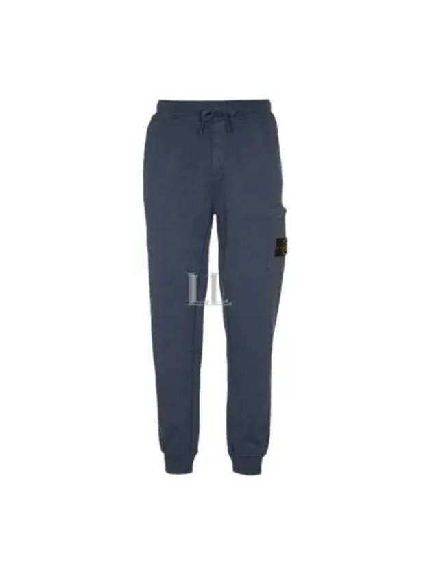 Compass Patch Cotton Track Pants Avio Blue - STONE ISLAND - BALAAN 2