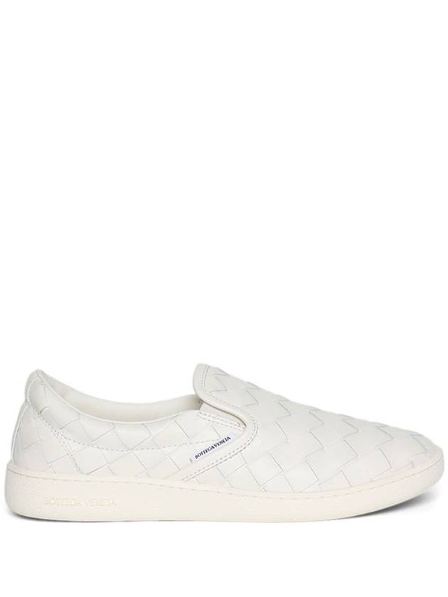 Sawyer Intrecciato Calfskin Slip-Ons White - BOTTEGA VENETA - BALAAN 7