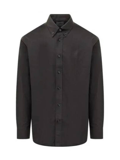 4G Embroidered Long Sleeve Shirt Black - GIVENCHY - BALAAN 2