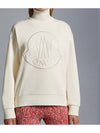 Embroidered Logo Sweatshirt White - MONCLER - BALAAN 2