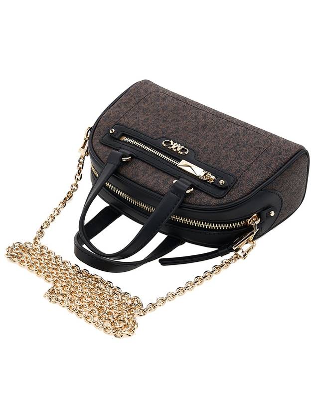 Williamsburg Extra Small Logo Cross Bag Black Brown - MICHAEL KORS - BALAAN 5