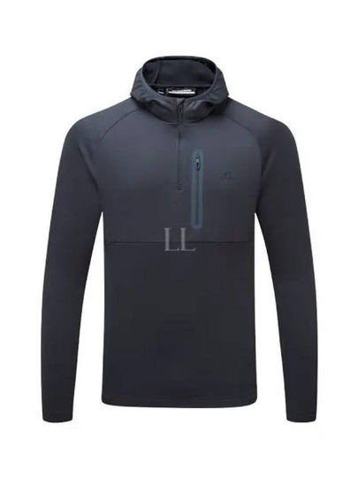 Men's Adam Quarter Zip Hoodie Navy - J.LINDEBERG - BALAAN 2