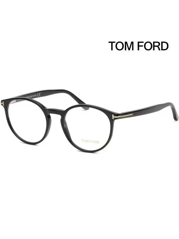 Glasses frame TF5524 001 horn rim round - TOM FORD - BALAAN 1