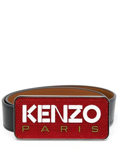 logo buckle leather belt FD55CE014L25 - KENZO - BALAAN 2