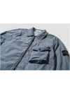 Naslan overshirt black light gray sage green, mid blue 751511803 - STONE ISLAND - BALAAN 8